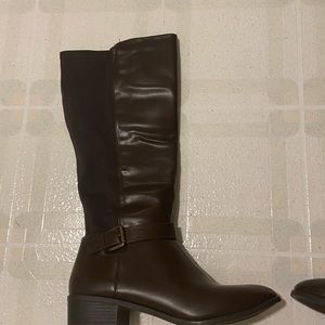 Dark Brown tall boots size 11M